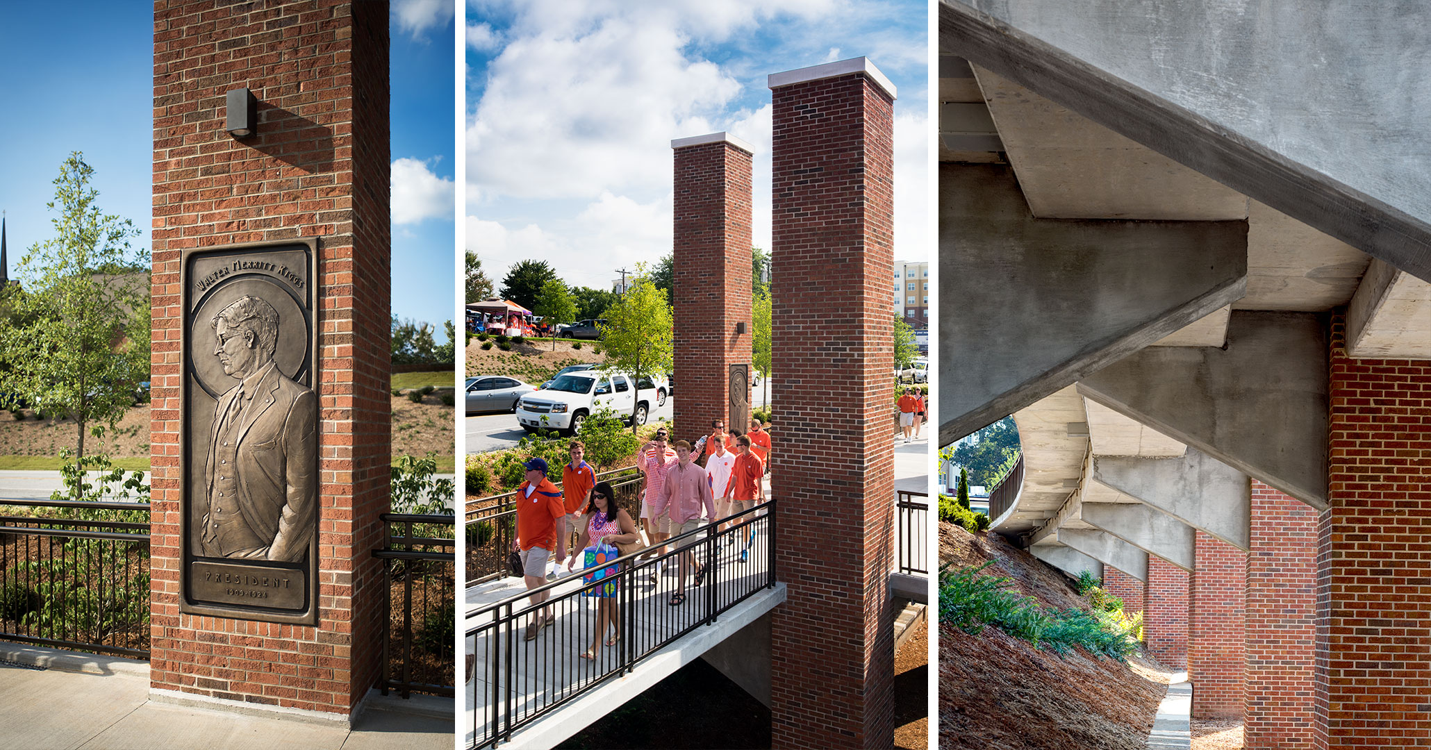 Clemson University hired Boudreaux master planners to improve campus safety with secure walkways to handle student traffic.