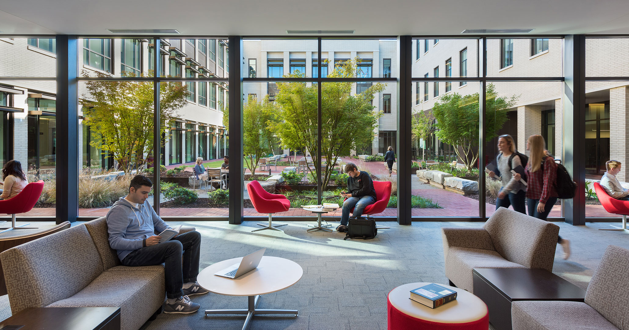 University of South Carolina worked with Boudreaux architects to design the café space at the new Law School.