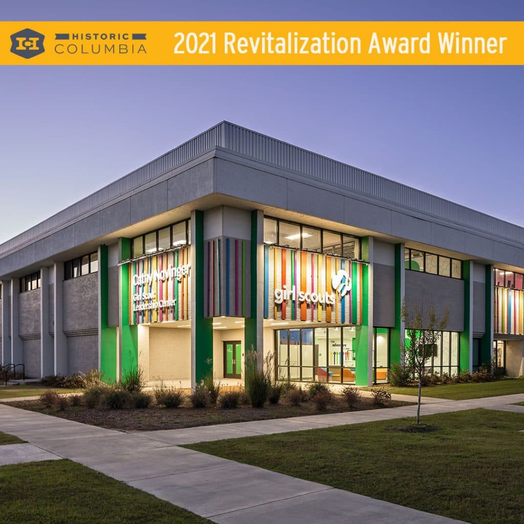 Cathy Novinger Girl Scout Leadership Center wins Historic Columbia's Preservation Revitalization Award