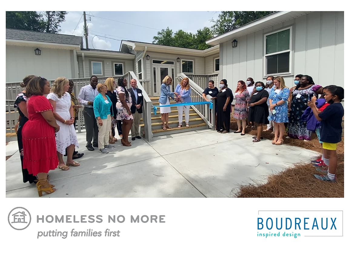 Homeless No More Shelter ribbon cutting event