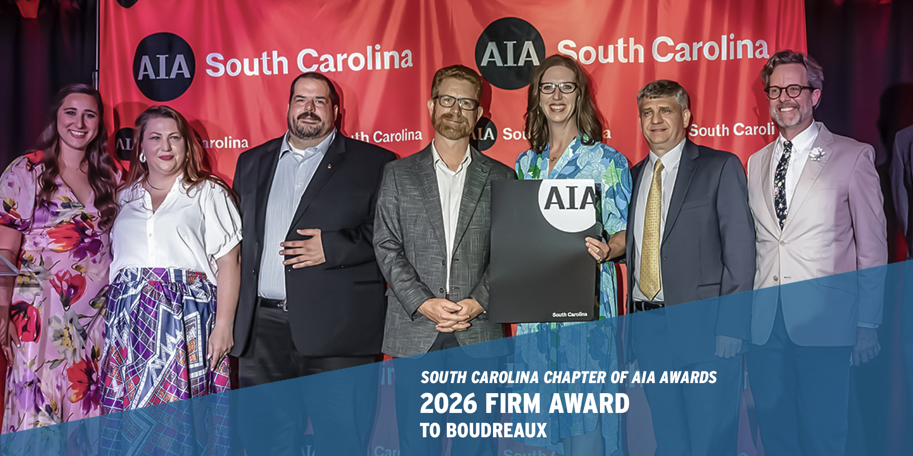 AIA SC Award Winner pose with certification