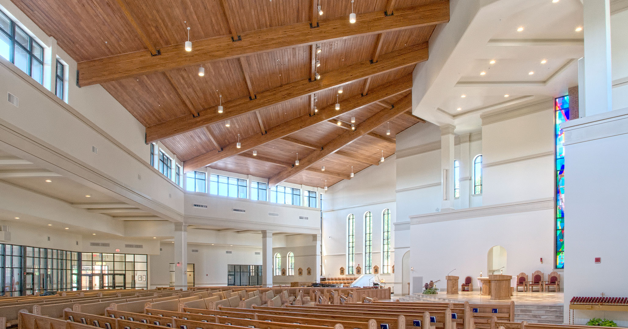 Boudreaux worked with St. Therese in Mooresville, NC to provide interior design services for the Catholic Church.