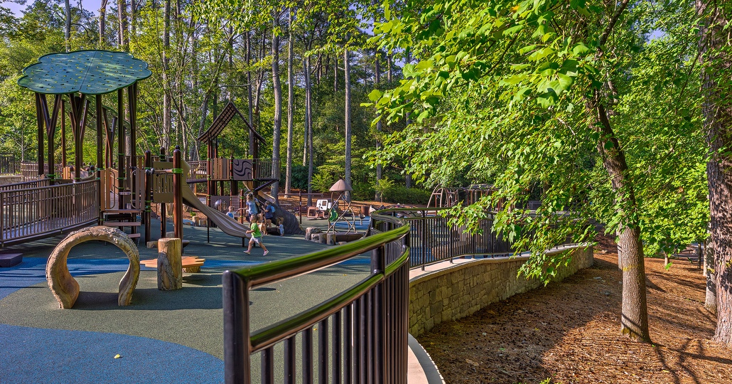 OUDREAUX architects designed a playground for all ages.