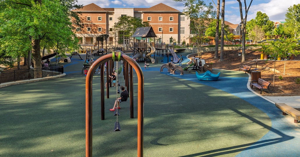 BOUDREAUX architects involved the community in planning the new playground at Virginia Hylton Park.