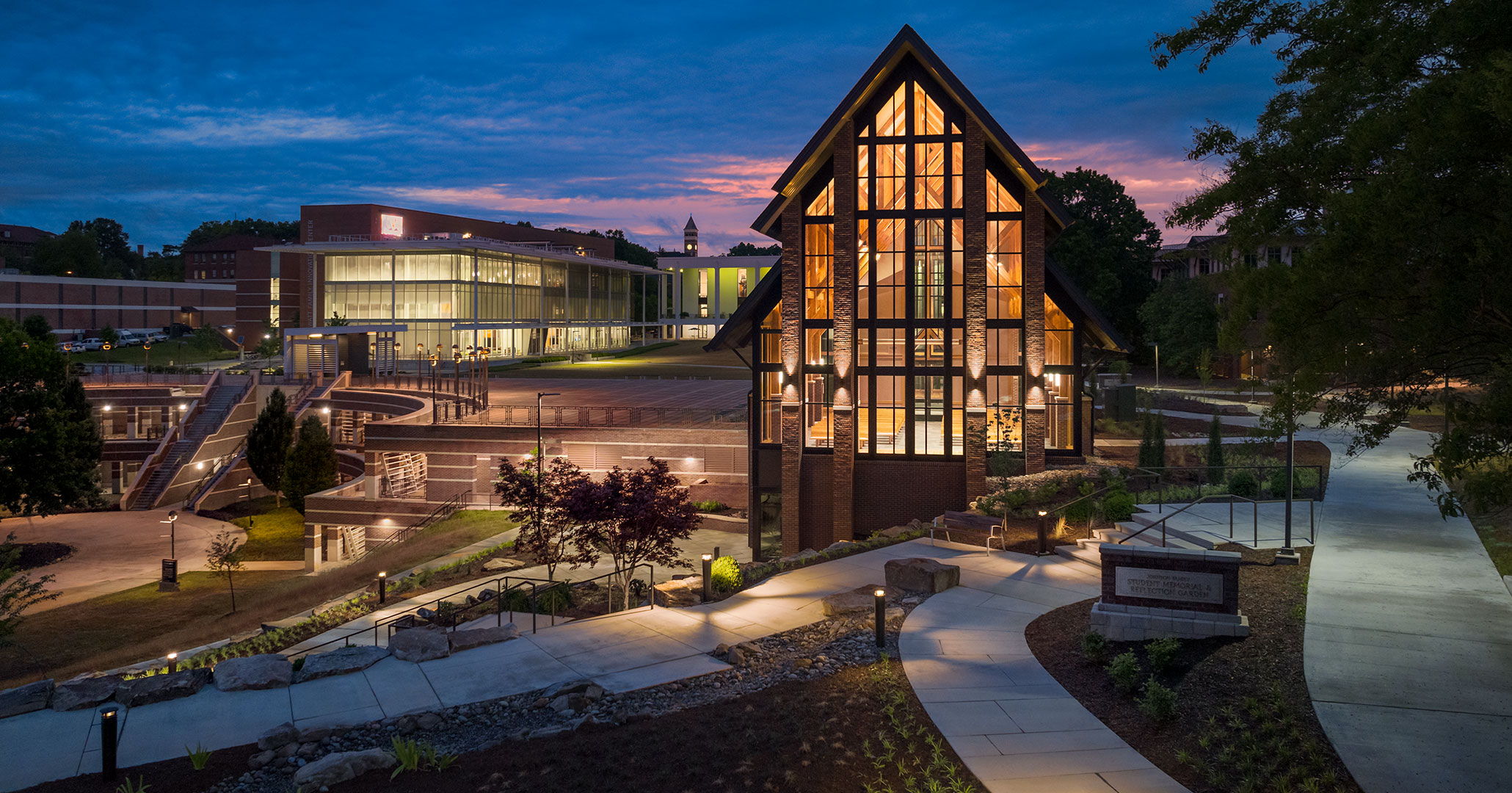 Clemson University worked with BOUDREAUX architects to design a new campus chapel.
