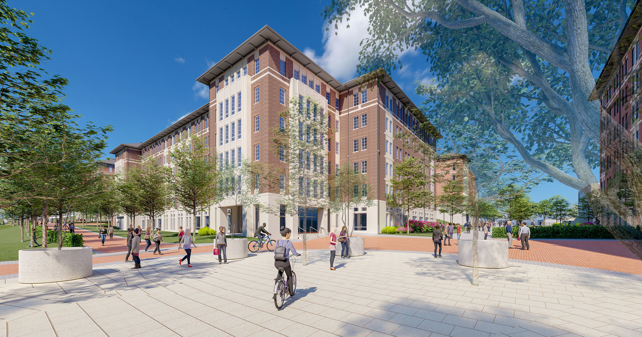 New development at UofSC Campus Village designed by Boudreaux architects in Columbia, SC.