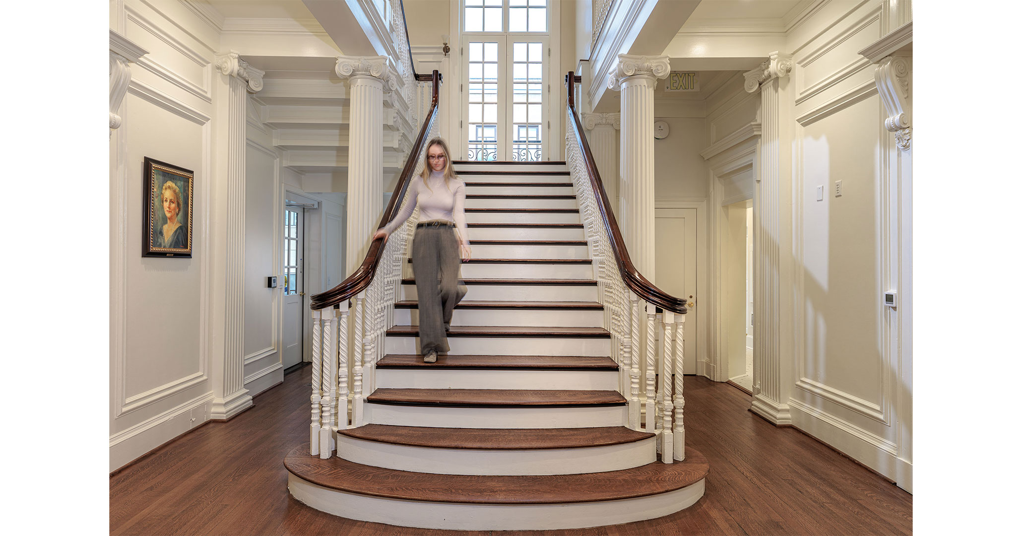 BOUDREAUX architects rehabilitated the historic Taylor House's grand stair