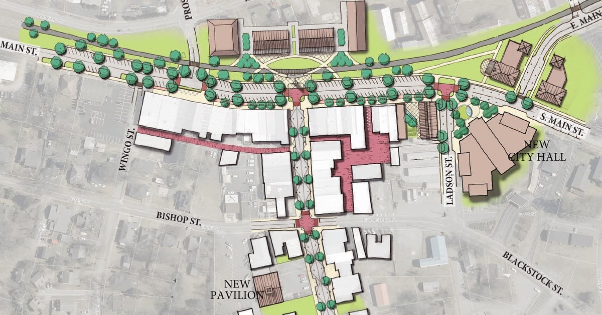 Boudreaux master planners worked with City of Inman to create a downtown master plan