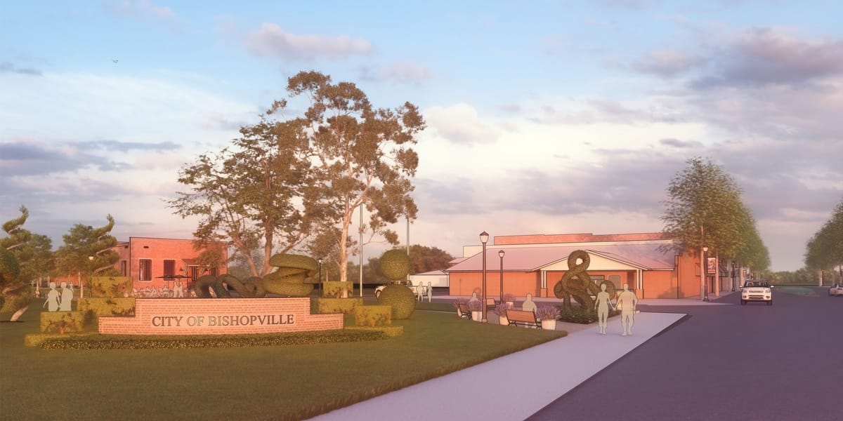 BOUDREAUX architects and planners created a Downtown Master Plan for City of Bishopville, South Carolina