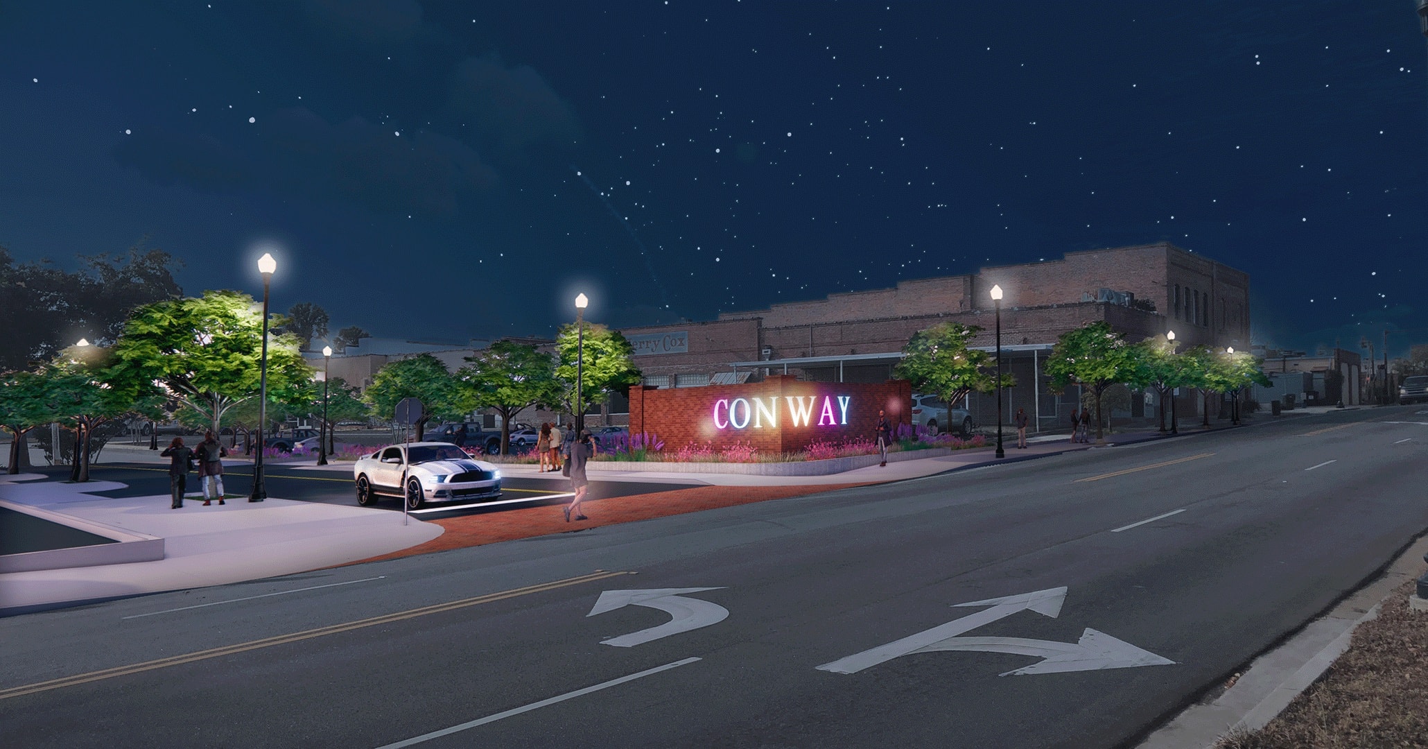 BOUDREAUX planners worked with City of Conway to develop a Master Plan for their Downtown and Riverfront areas