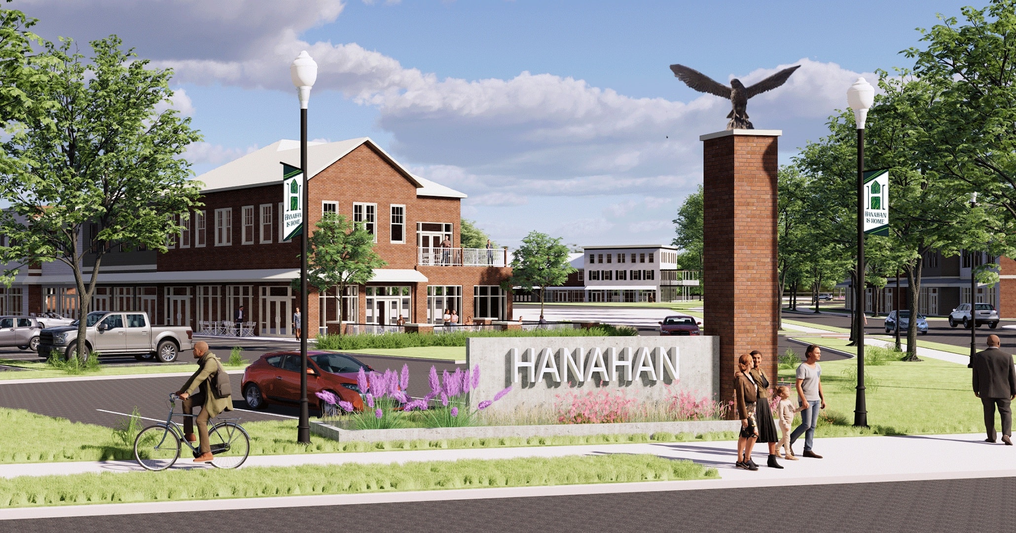 BOUDREAUX planners worked with City of Hanahan to develop a Master Plan for their Town Center