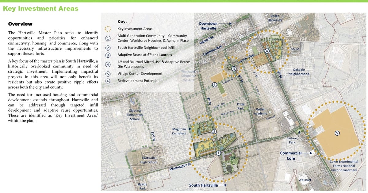 BOUDREAUX planners thoughtfully strategized the city of Hartsville, SC’s master plan